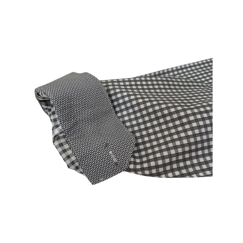 Bugatchi Classic Fit Checkered‎ Button Down Long Sleeve Shirt XXL - Picture 5 of 5
